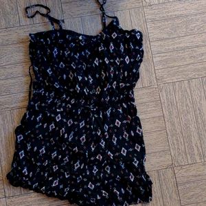 Bajee collection medium sized black pattern romper
